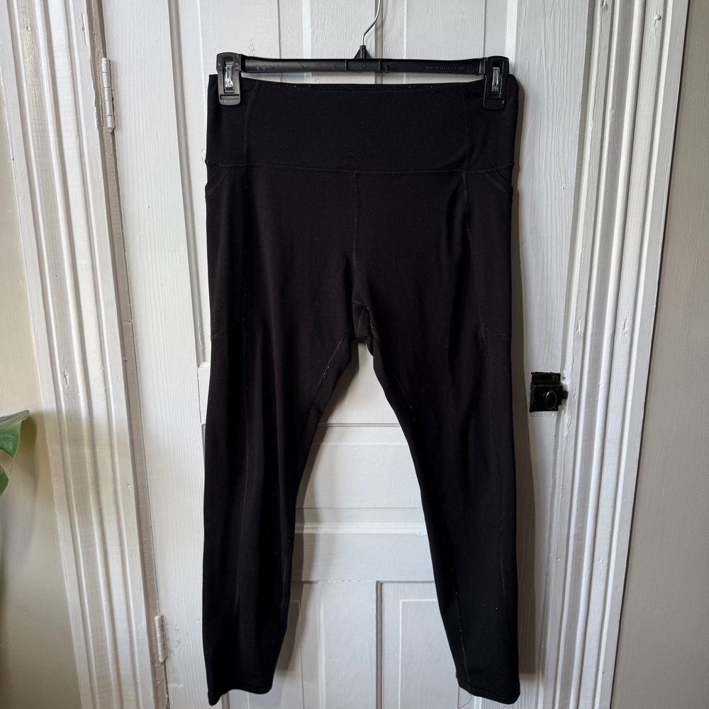 💓⚡️$10 DEALS 
Juicy Couture Black Leggings with Gold Logo, Size L, athletic